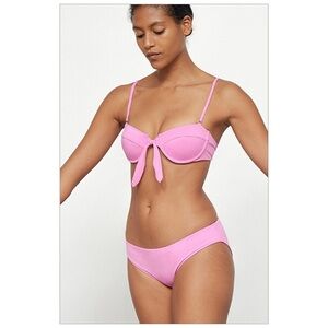 Mara Hoffman 2-PC Bikini SET Cameo Pink Large NWT